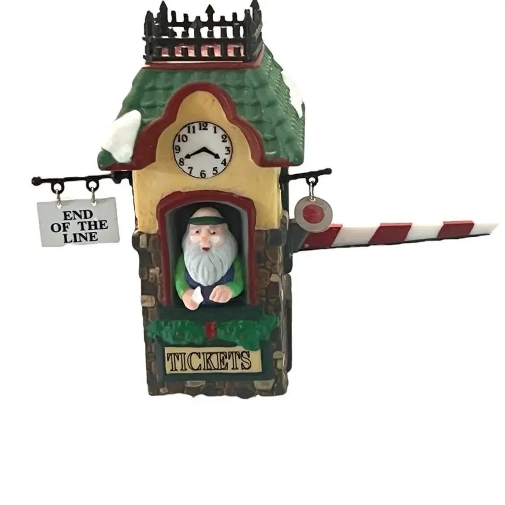 VTG 1996 Dept 56. “End of the Line” North Pole Series #56370 Retired Accessory
